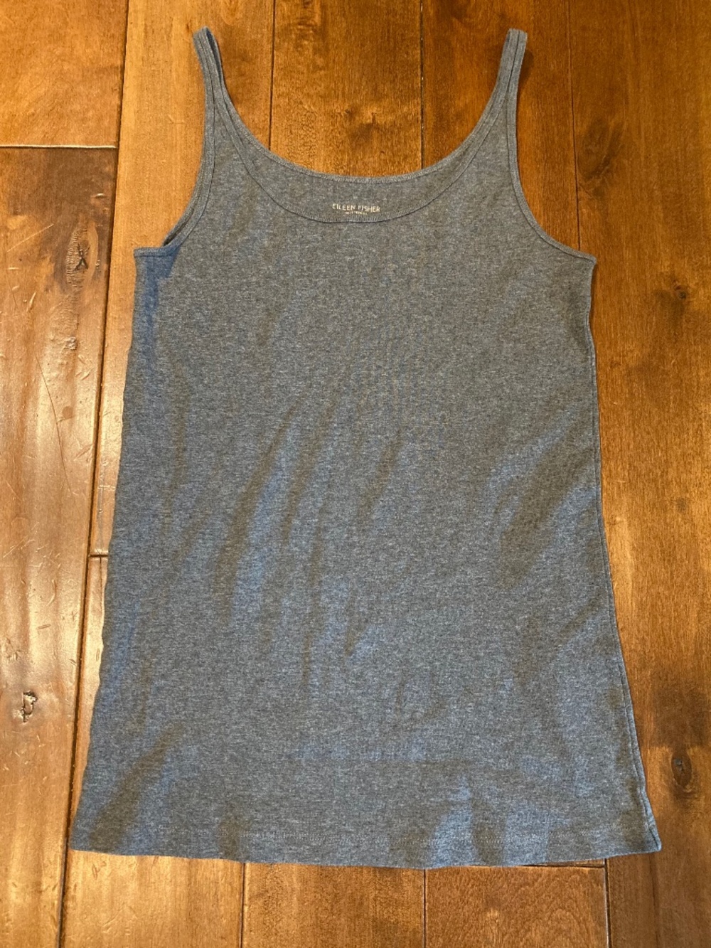 Eileen Fisher 100% organic cotton gray tank